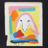 Menashe Kadishman UNTITLED Painting - Sold for $1,216 on 05-16-2026 (Lot 343).jpg
